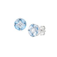 Boucles d'oreilles Amen Femme Aura in Argent Zircone EKABLBZ